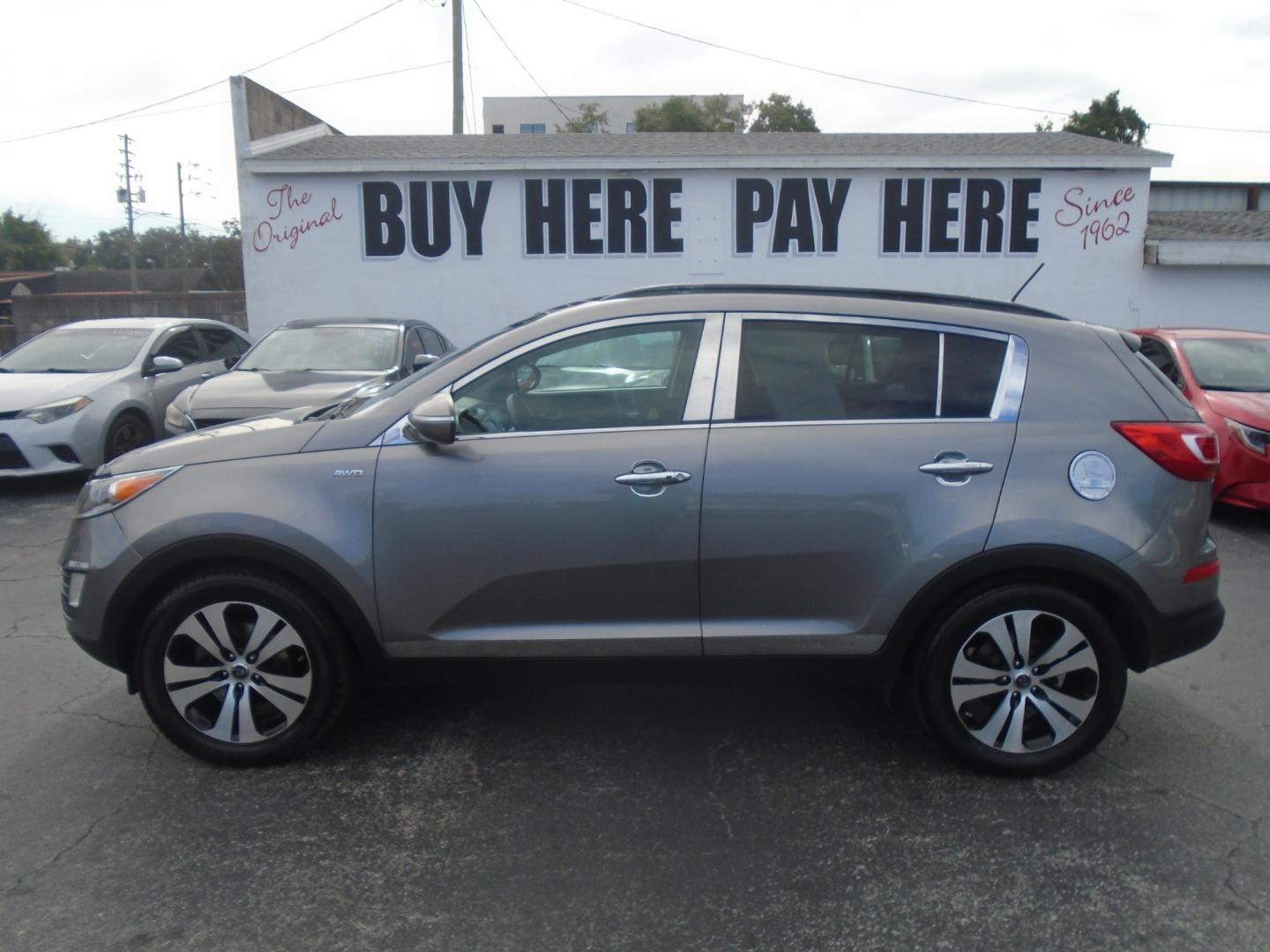 2012 Kia Sportage EX AWD (KNDPCCA20C7) with an 2.4L V6 DOHC 24V engine, 6-Speed Automatic transmission, located at 6112 N Florida Avenue, Tampa, FL, 33604, (888) 521-5131, 27.954929, -82.459534 - Photo#0